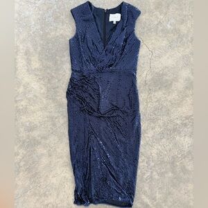 Marian Australia Midnight Blue Midi Dress